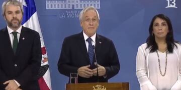 El mensaje del presidente Piñera\u002E (Web)