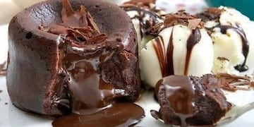 Volcán de chocolate