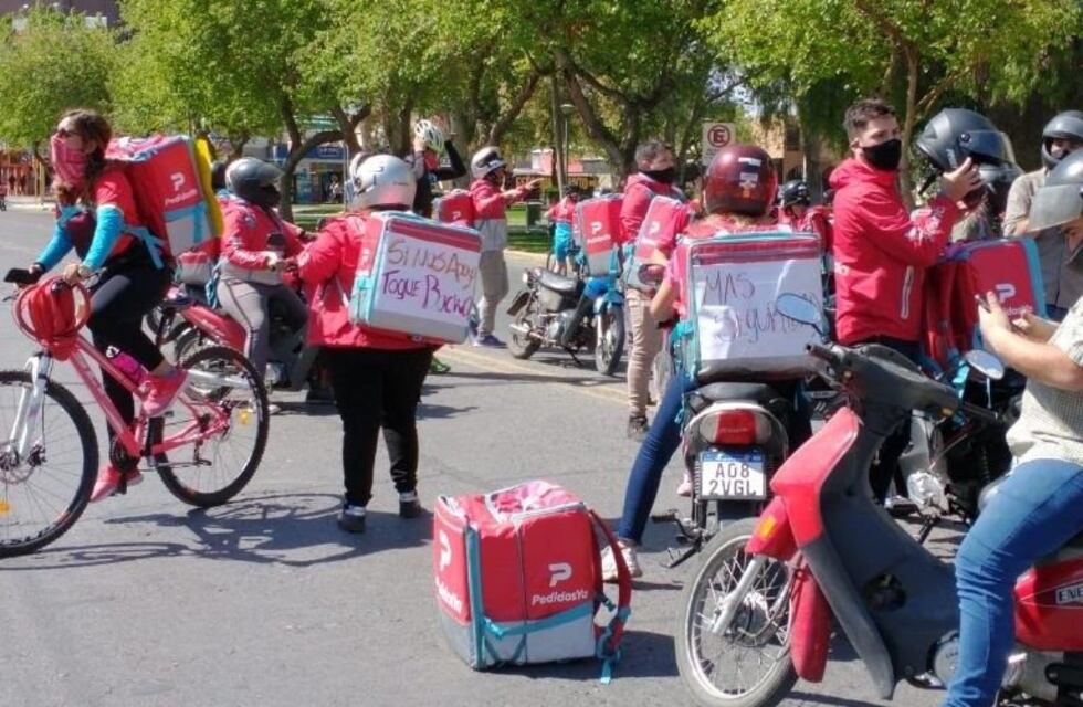 Repartidores de Pedidos Ya se movilizaron para pedir más seguridad