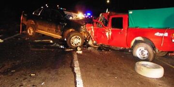 Siniestro vial en la Ruta 12\u002E (Foto: Misiones Online)