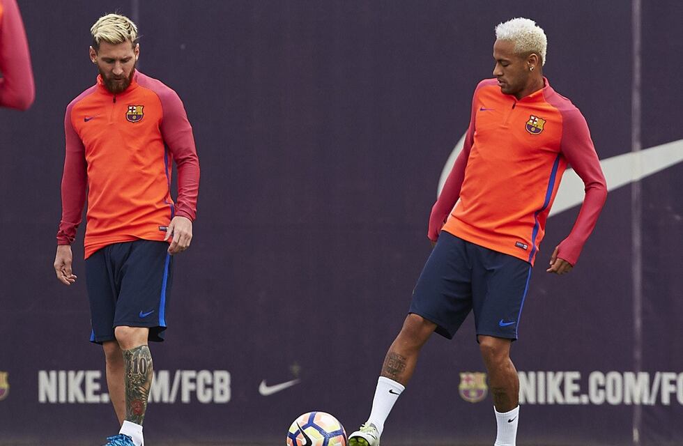 Messi volvió al campo de juego para realizar trabajos de recuperación