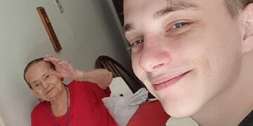 Mateo Salvatto despidió a su abuela\u002E