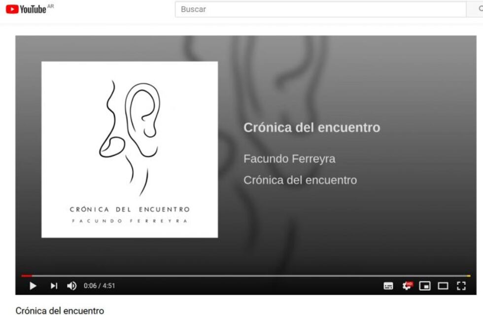 Escuchá "Cronica del encuentro" de Facundo Ferreyra