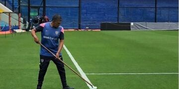 Así amaneció la Bombonera el domingo (Foto: CLarín)