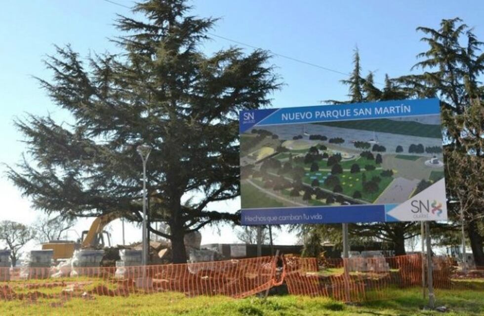 Avanzan las obras en el Parque San Martín con una inversión de más de $20 millones