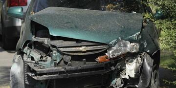 Así quedó el auto en Chile\u002E