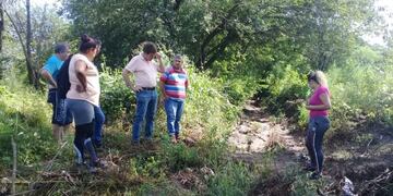 Funcionarios provinciales en Valle Alegre