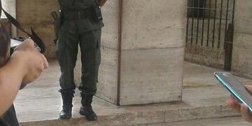 Los militantes y dirigentes estaban grabando un video en relación a la marcha del 24 de marzo\u002E (@OctavioCrivaro)