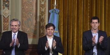 Axel Kicillof y Alberto Fernández presentan la aplicación \