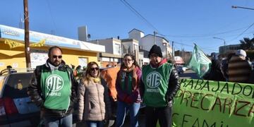 Trabajadores de ATE de paro por 48 horas en Rawson por falta de pago\u002E