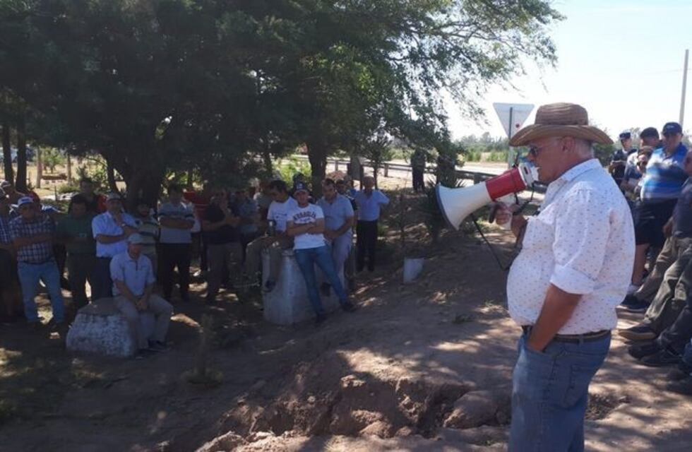 Productores protestaron en Bell Ville contra las retenciones