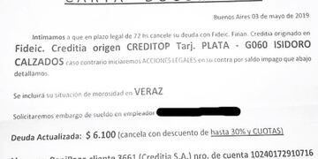 La quisieron estafar con una deuda inexistente\u002E