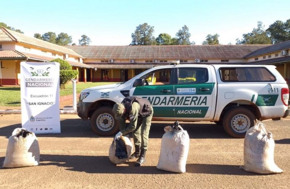 Secuestraron cerca de 40 kilos de marihuana en San Ignacio