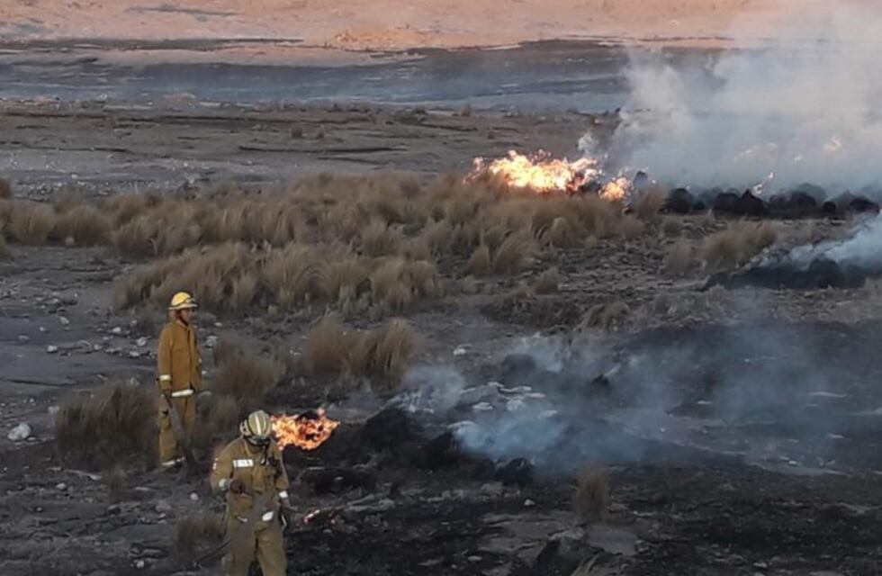 Un incendio fue extinguido en Altas Cumbres