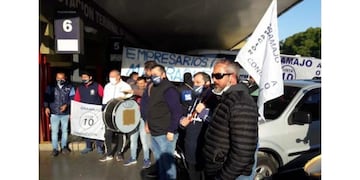 protesta de choferes de Villa María