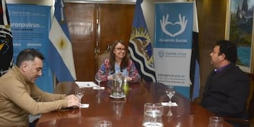 El intendente de El Chaltén se reunió con la Gobernadora