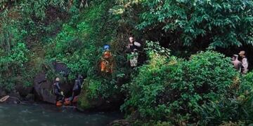 Río Iguazú\u002E En un recodo debajo de los saltos fue encontrado el cadáver de Juan José Vallejos\u002E (MisionesOnline)