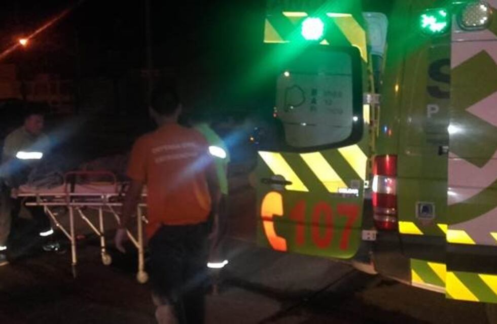 Fuerte accidente de tránsito entre una camión y una motocicleta