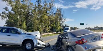 Choque frontal en Ruta 3 Km 495