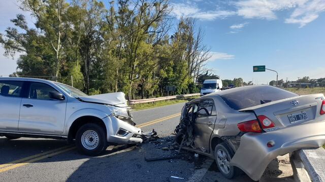 Choque frontal en Ruta 3 Km 495