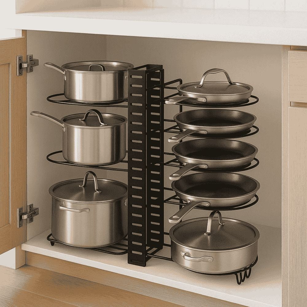 El accesorio que es tendencia y ayuda a organizar las ollas en la cocina
