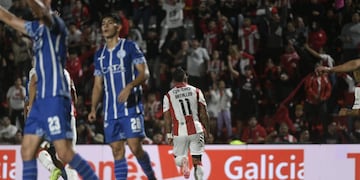 Damián Batallini cortó la sequía de goles para Instituto, en el empate ante Godoy Cruz.