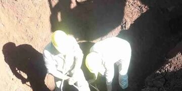 Ejecutan obras en el acueducto del arroyo Ramón.