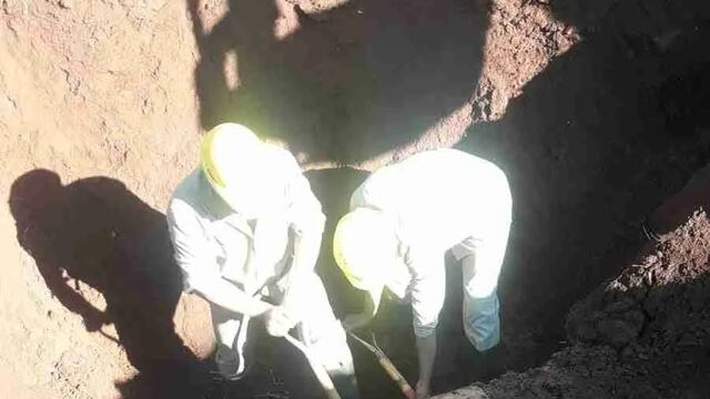 Ejecutan obras en el acueducto del arroyo Ramón.