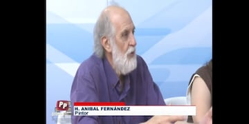 El pintor H. Aníbal Fernández en Primer Plano