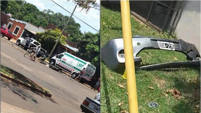 El hombre sufrió una severa lesión en la pierna y la cabeza