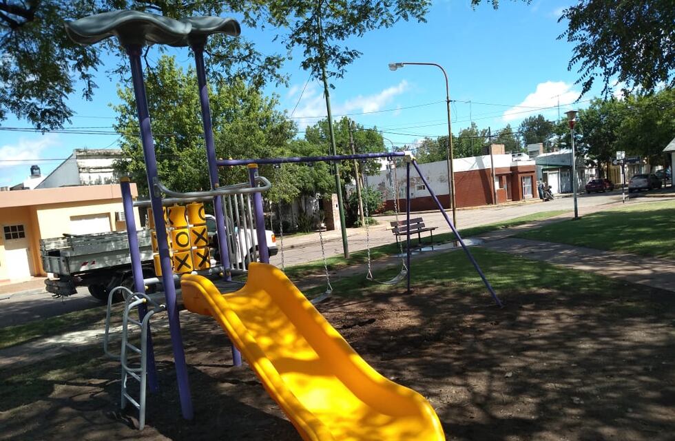 Agregan juegos a las plazas de Rafaela