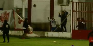 Incidentes en la cancha de 9 de Julio