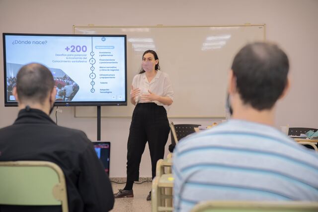 La secretaria de Ciencia, Tecnología e Innovación de la Provincia, Marina Baima, visitó Rafaela