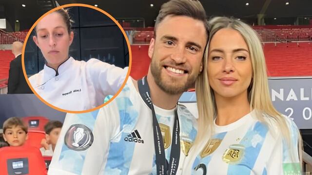 Lucía Scarpa cocinó para Tagliafico y Caro Calvagni