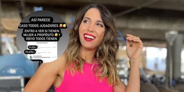 Los escrachó: Cinthia Fernández mostró conversaciones de futbolistas casados que le escriben por privado.