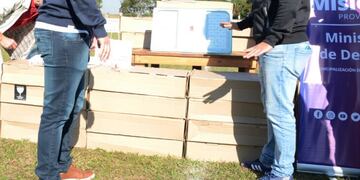 San Javier recibió luminarias LED para su polideportivo