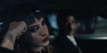 Celeste Cid y Juan Minujín en el video de Tini Stoessel (Web)