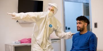 El defensor Emanuel Brítez fue evaluado junto al resto sus compañeros\u002E (@carcoficial)