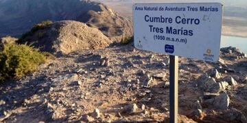 El Cerro Tres Marías es uno de los más elegidos por los deportistas sanjuaninos\u002E