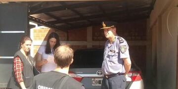 Allanamiento en Oberá en averiguación del origen de fake news alarmando sobre contagios de coronavirus inexistentes\u002E (Policía de Misiones)