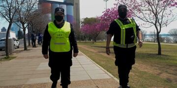 En la ciudad trabajaron 150 uniformados entre Policía de Santa Fe y Gendarmería Nacional\u002E (@minsegsf)