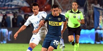 El Morro García abrió el marcador para el Tomba\u002E En filas Xeneizes, presentación para Buffarini\u002E