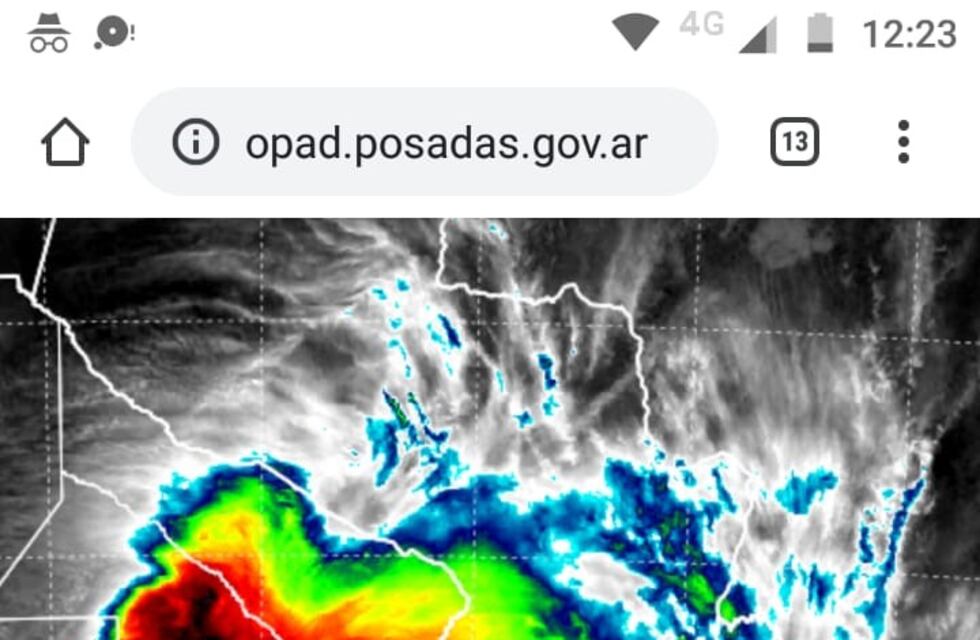 La tormenta está cerca pero aún no llega a Misiones