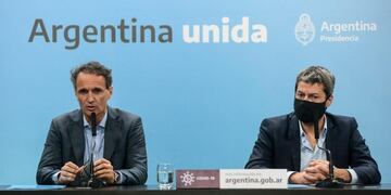 Gabriel Katopodis y Matías Lammens\u002E (Foto: Presidencia)