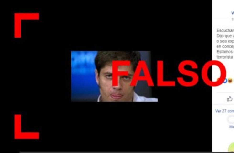 Es falso que Kicillof dijo que hay que expropiar los campos y que Venezuela es un país modelo