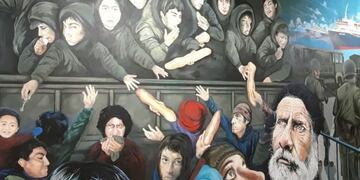 El mural 'El Regreso' fue declarado de interés nacional a 40 años de la Guerra de Malvinas.