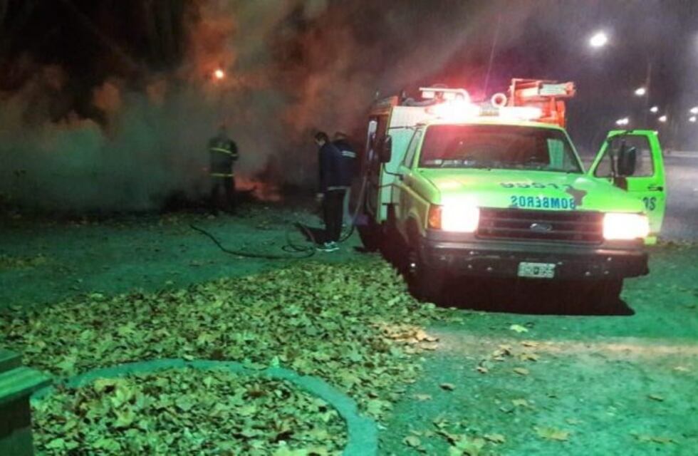 Provocaron un incendio intencional en el Parque Municipal