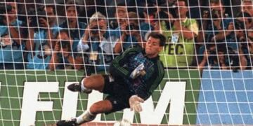 Sergio Goycochea recreó el histórico penal ante Italia\u002E (Web)