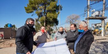 Alejandro Dagostino con el intendente Daniel Orozco