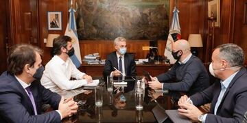 Reunión de transporte encabezada por Meoni\u002E (Foto: Prensa Transporte)